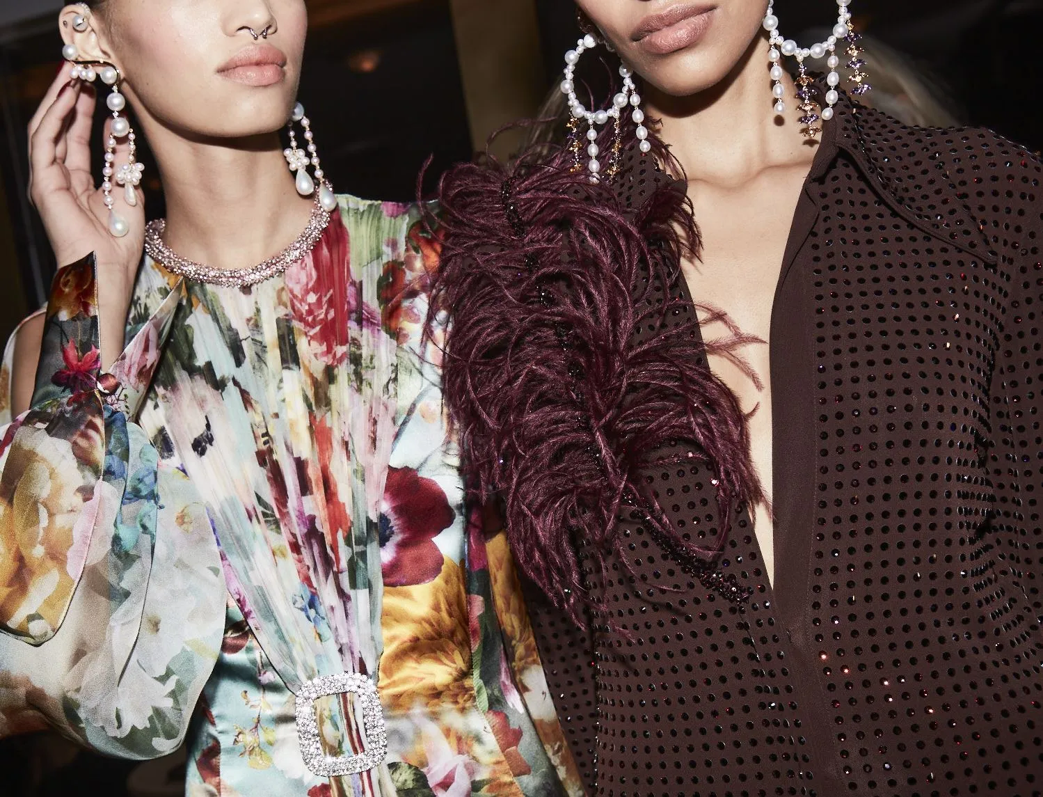 Prabal Gurung campaign photograph: embellished eveningwear detail.