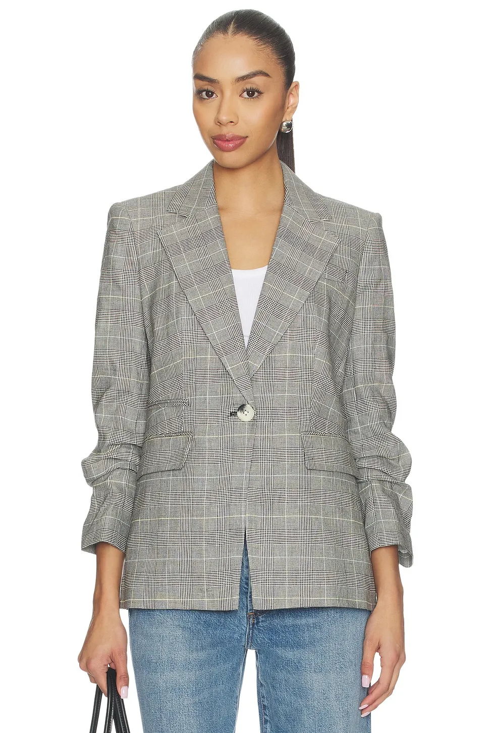 Veronica Beard Dickey Jacket: a single-button blazer with a zip-in dickey.